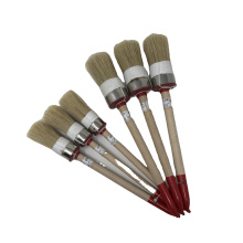 Hot Sale In Supermarket Details Brush Cheaper Round Brush With Wooden Handle
